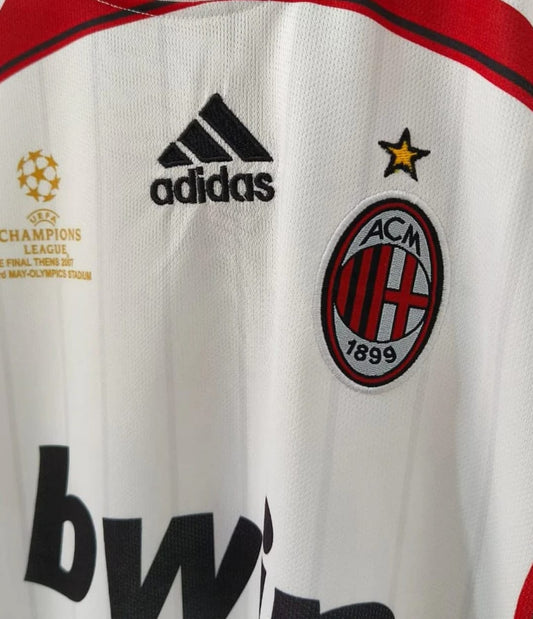 Ac milan 2006-07 away maldini half sleevs retro