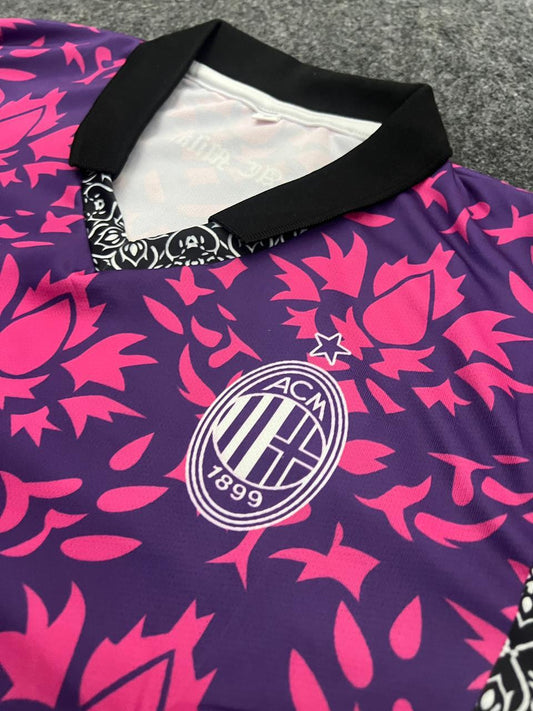 Ac milan maldini special edition half sleeves retro sublimation