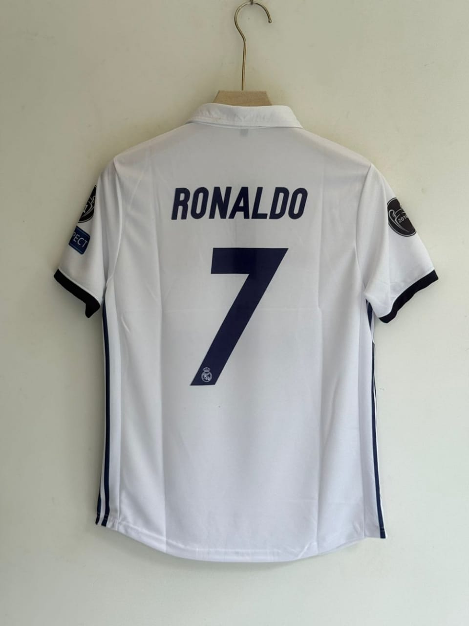 Real Madrid C.Ronaldo 2016-17 Home Half Sleeve Jersey