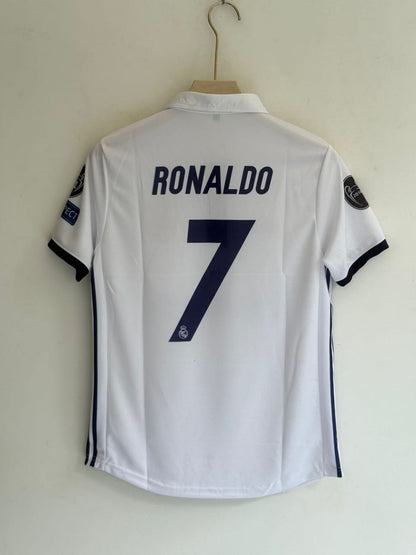 Real Madrid C.Ronaldo 2016-17 Home Half Sleeve Jersey