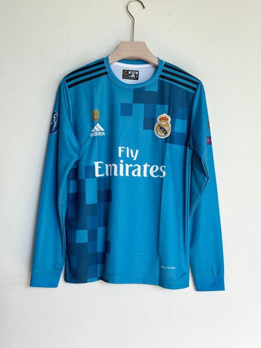 Real Madrid 2017-18 third kit full sleeves retro