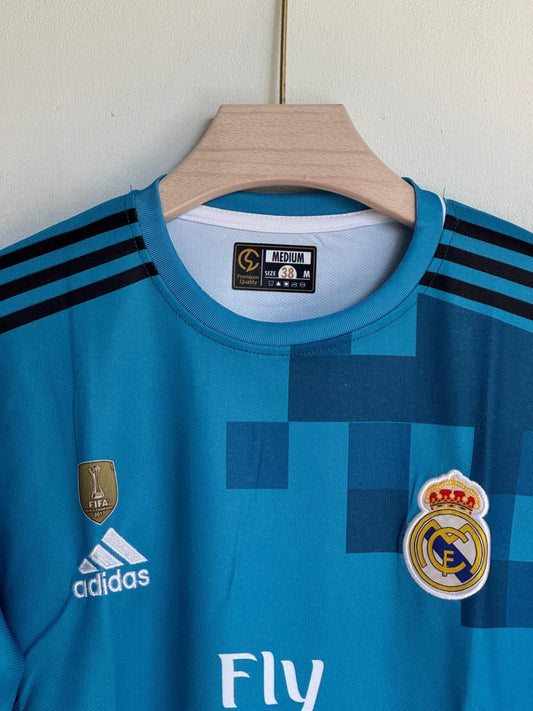 Real Madrid 2017-18 third kit full sleeves retro