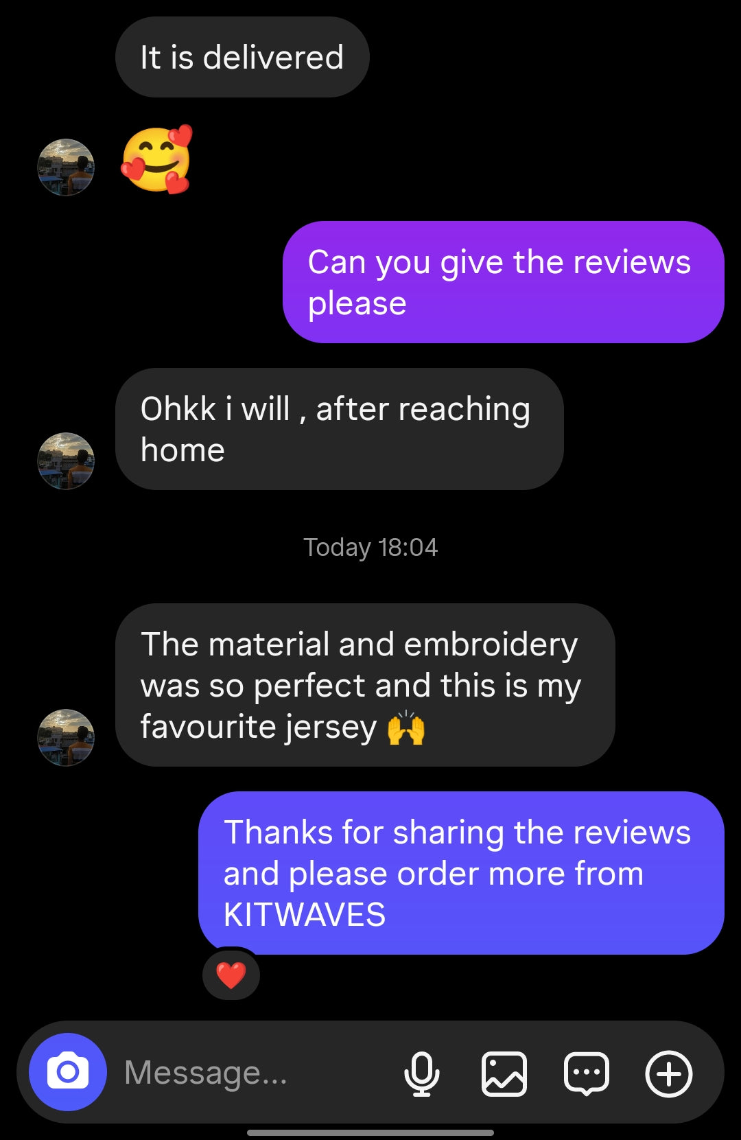 Customer review 30