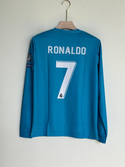 Real Madrid 2017-18 third kit full sleeves retro