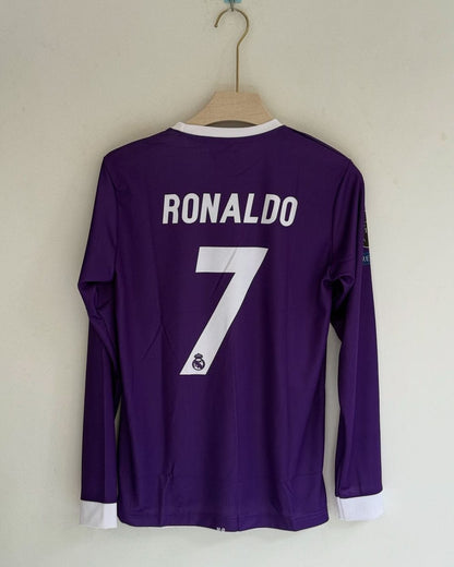 Real madrid 2017-18 away ronaldo full sleeevs