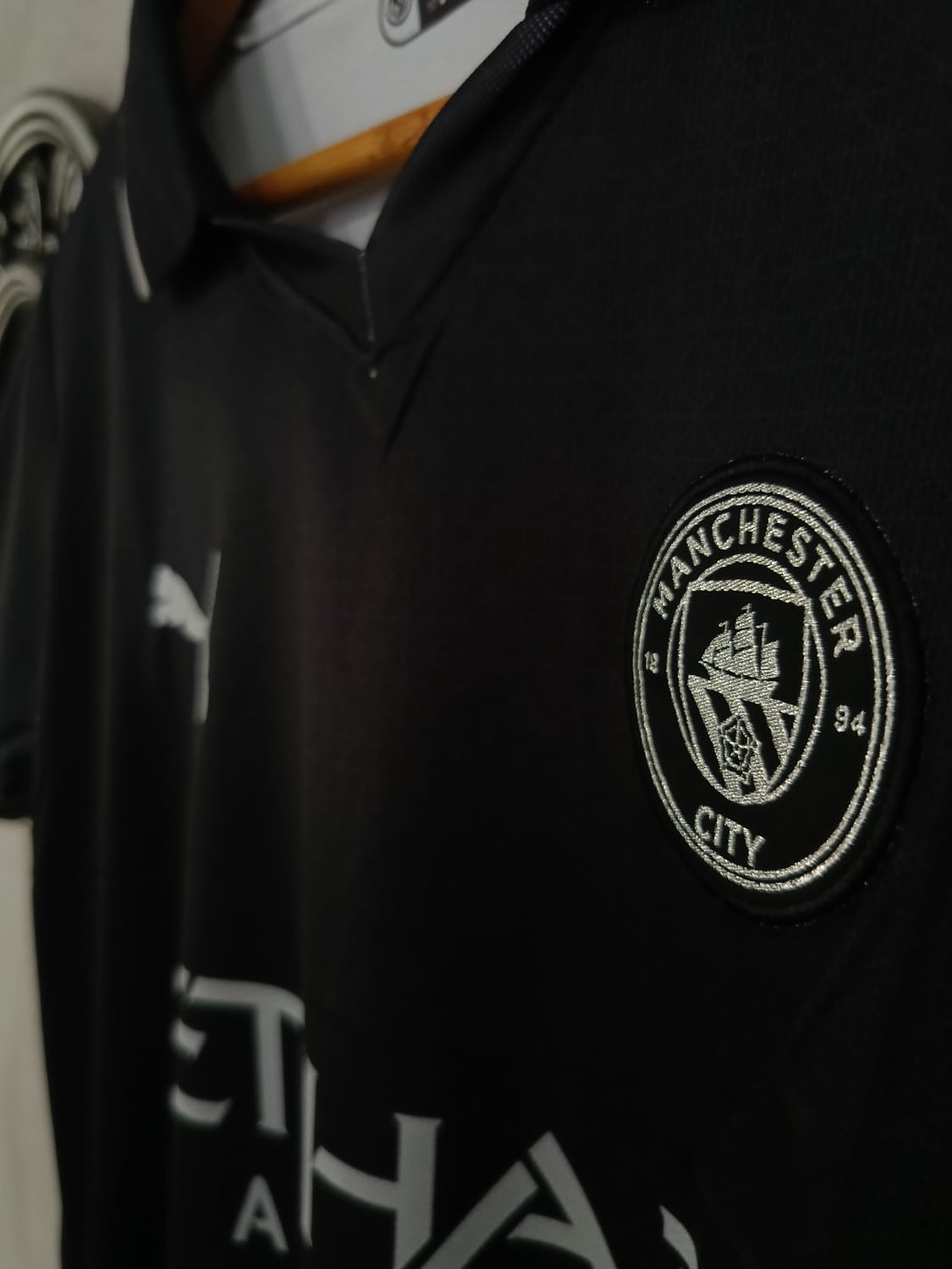 Manchester City half sleeves 25-26 away kit plain back