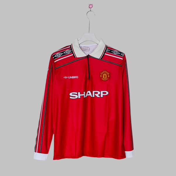 Manchester United D. Beckham 1998-1999 full sleeves retro