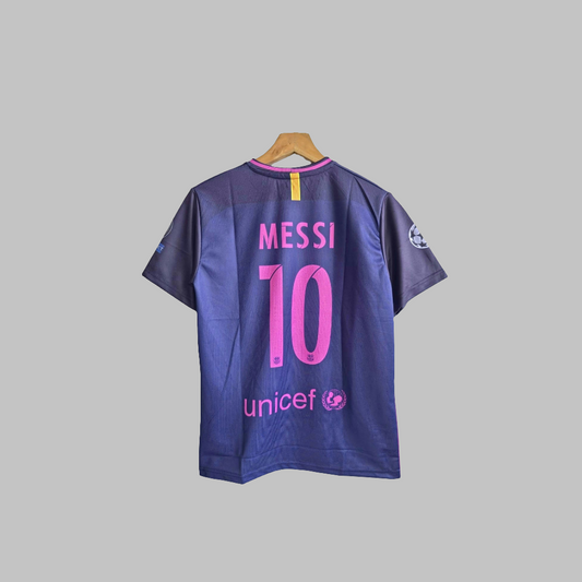 Barcelona messi away 2016-17 half sleeves