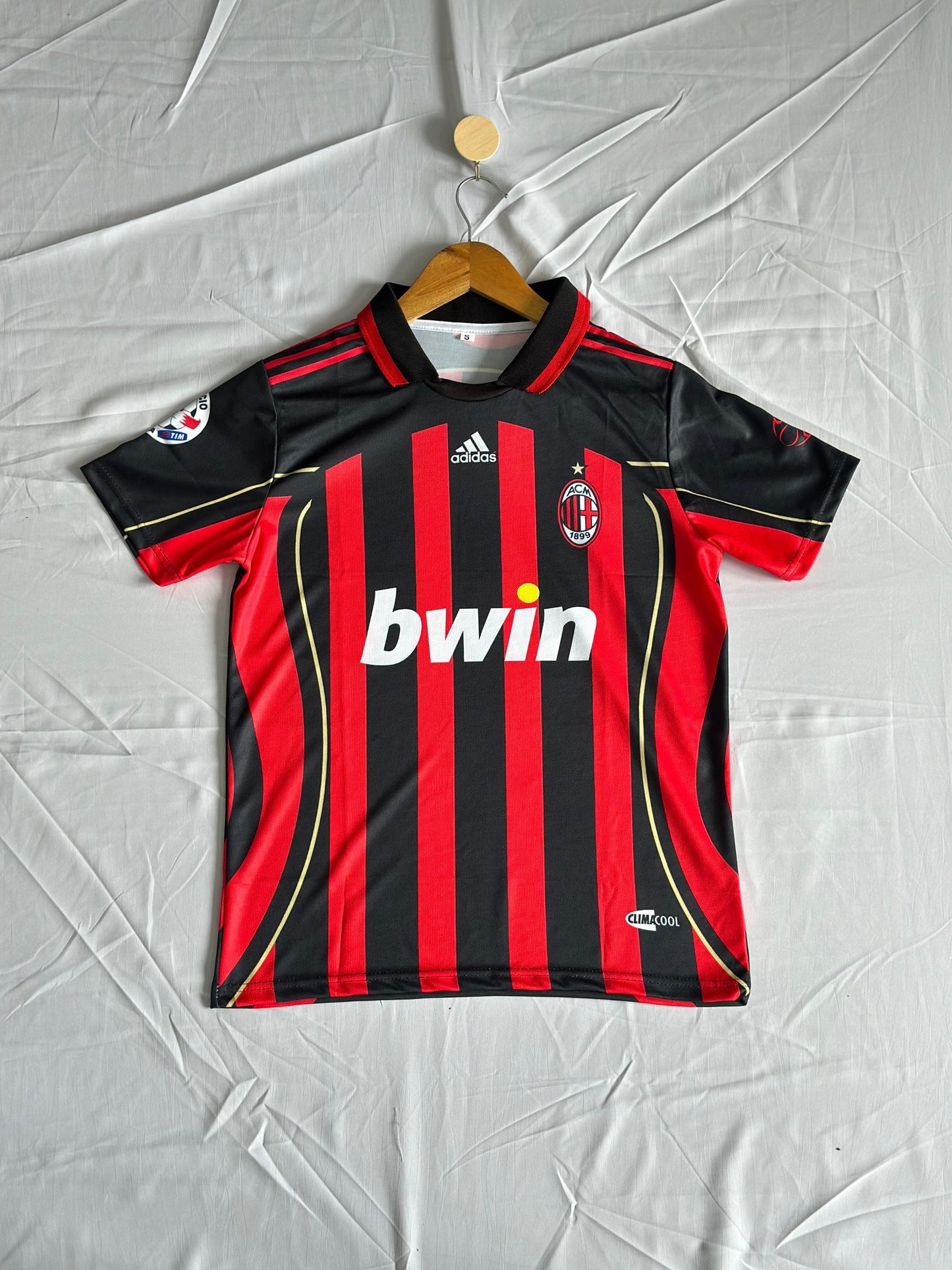 Ac milan 2006-2007 kaka home half sleeve retro