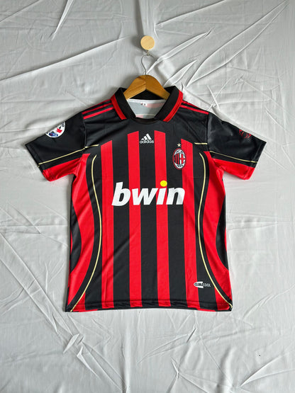 Ac milan 2006-2007 kaka home half sleeve retro