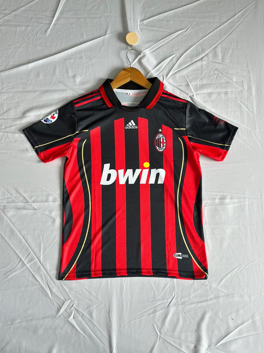 Ac milan 2006-2007 kaka home half sleeve retro
