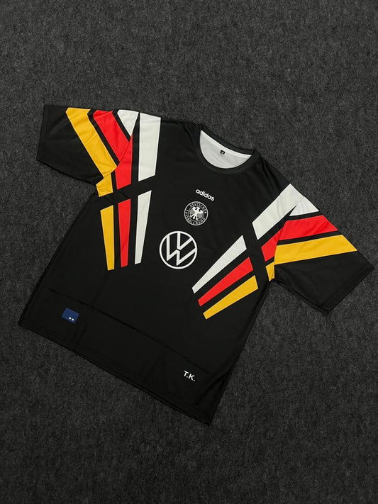 Germany Beckenbauer away half sleeves sublimation retro