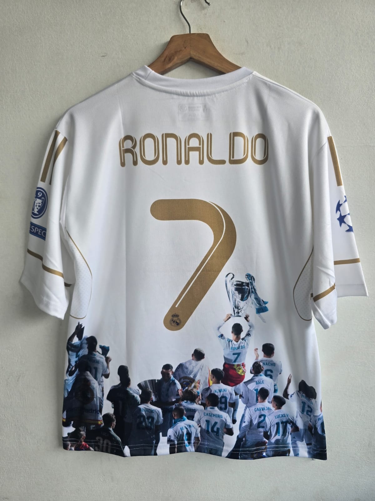 Real Madrid Ronaldo half sleeves special edition kit