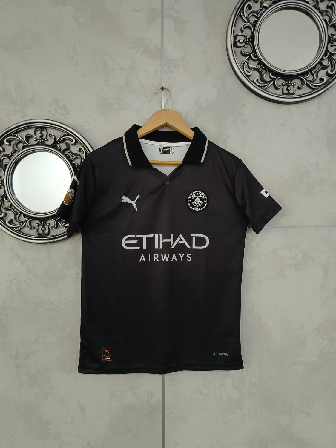 Manchester City half sleeves 25-26 away kit plain back