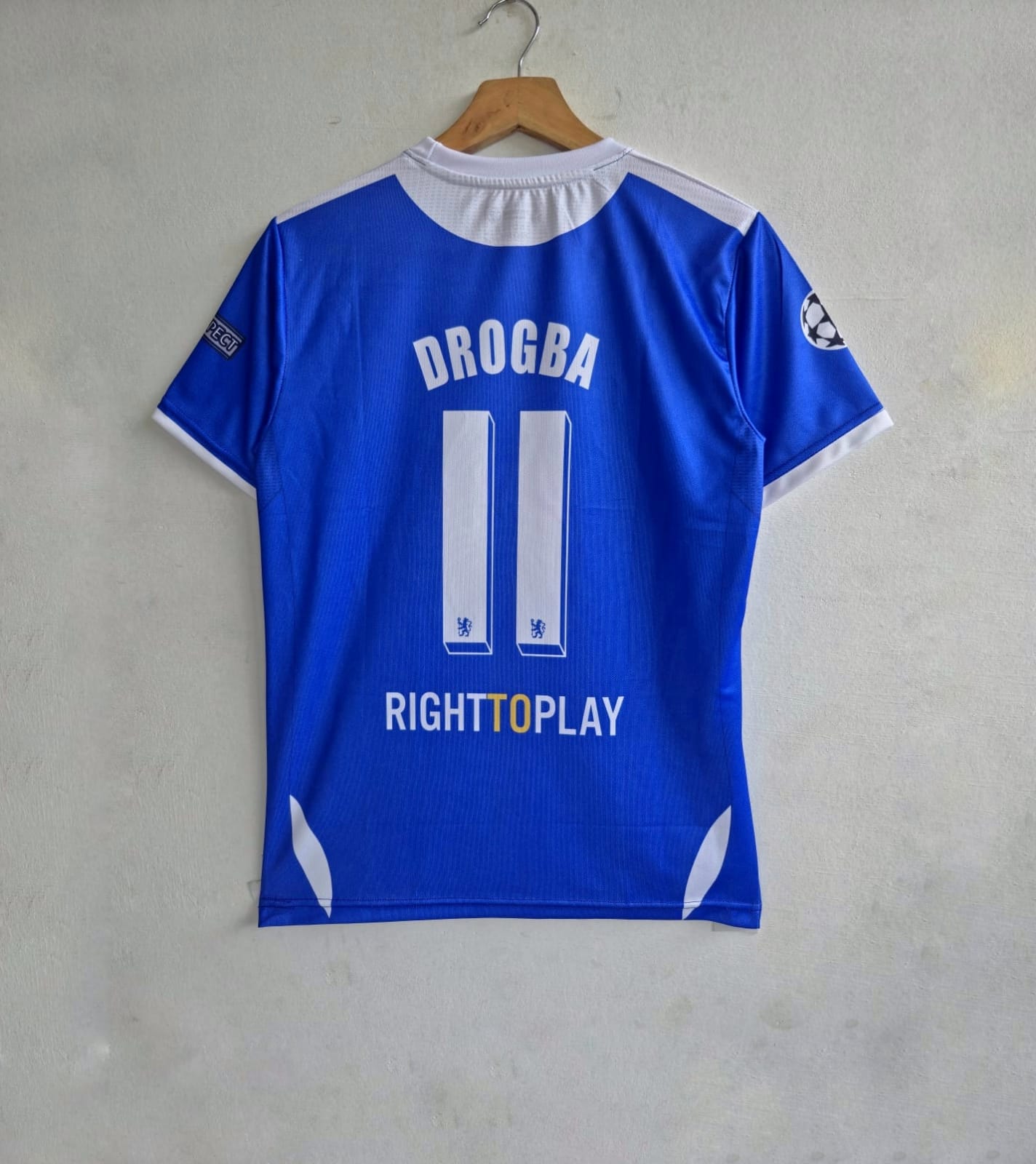 Chelsea Drogbar half sleeves retro