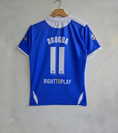 Chelsea Drogbar half sleeves retro