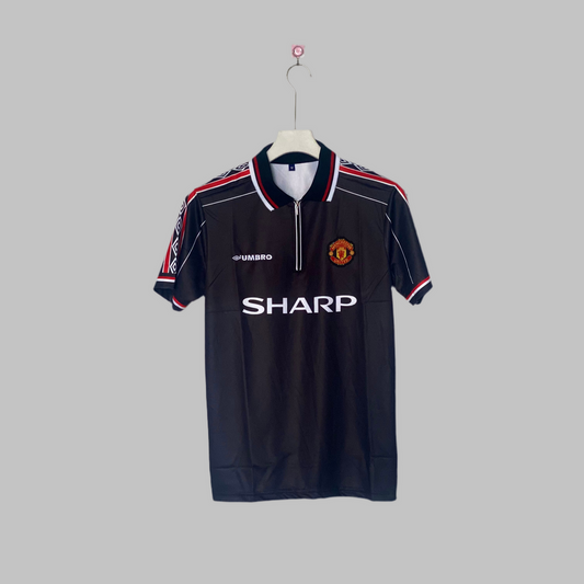 Manchester United 1998-1999 Beckham away half sleeves