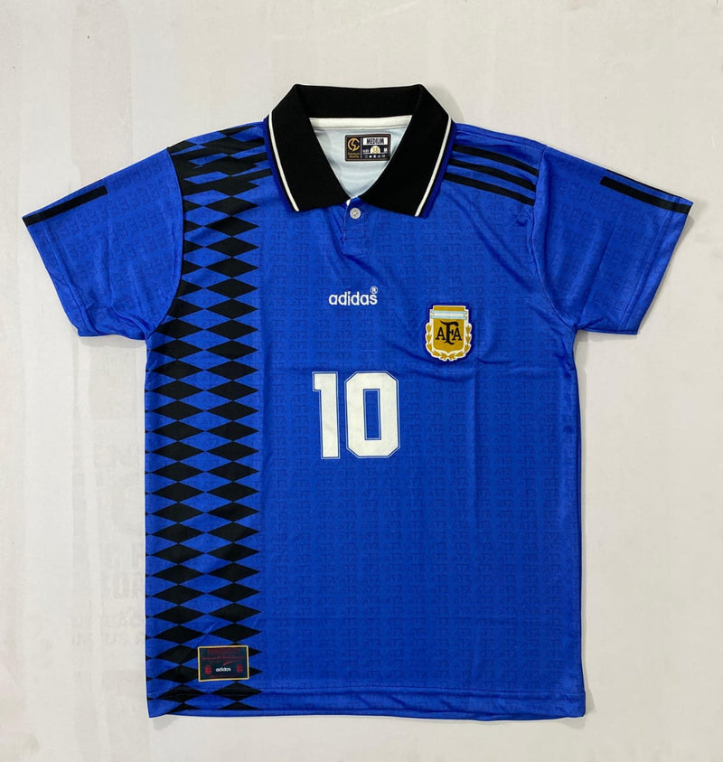 Argentina Maradona half sleeves retro polo