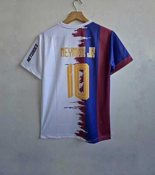 Fc Barcelona X Santos Fc neymar special edition half sleeves kit