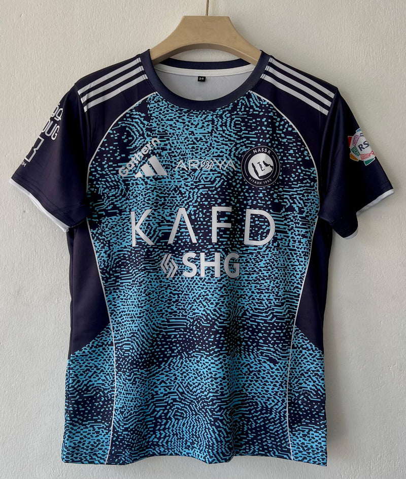 Al nassr Ronaldo 25-26 away half sleeves kit