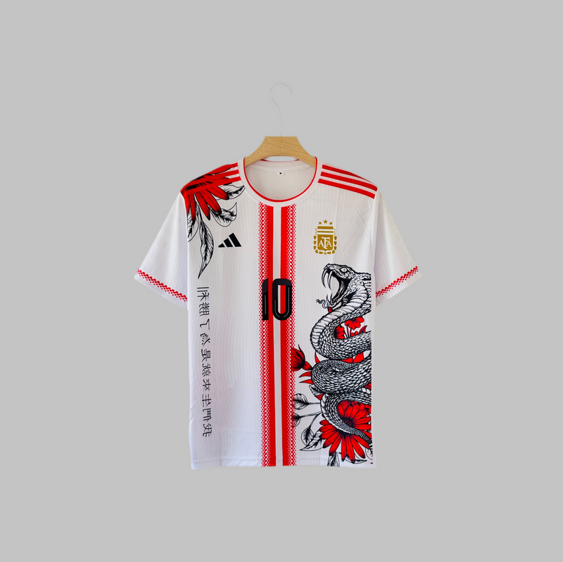 Argentina Messi red special edition half sleeves