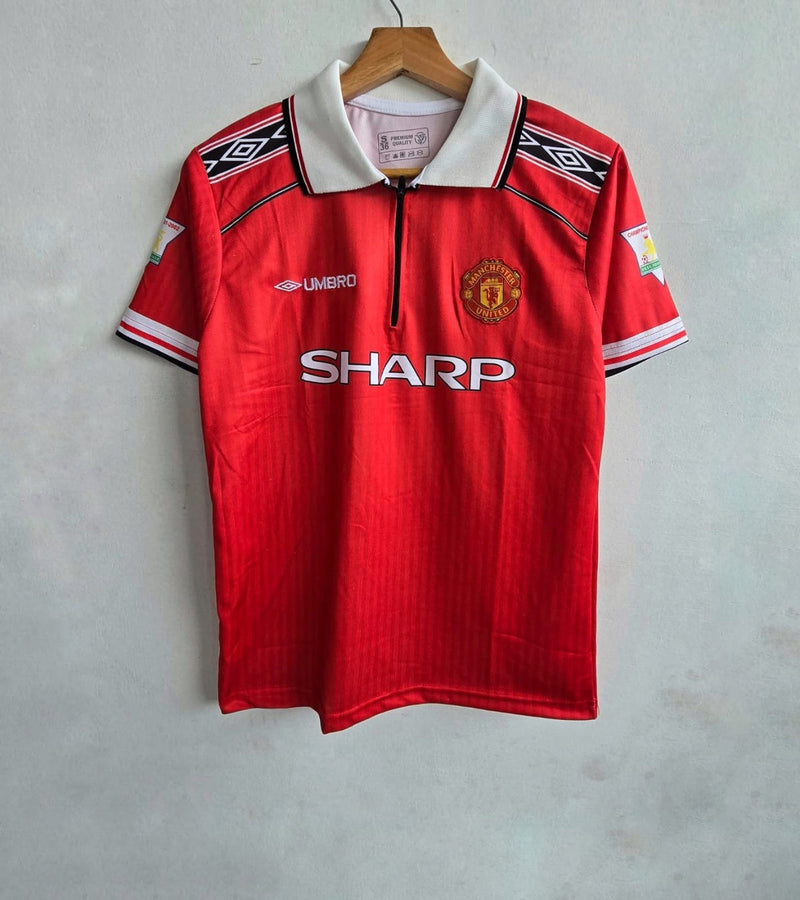Manchester United 1998-99 D. Beckham half sleeves